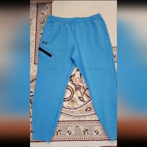 Under Armour Men's Sky Blue Joggers with Black Accent